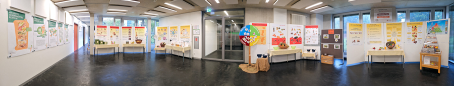 Panoramafoto Obstausstellung