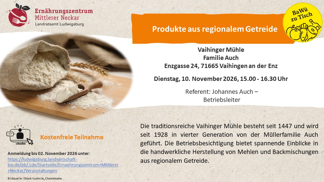 Betriebsbesichtigung Vaihinger Mühle