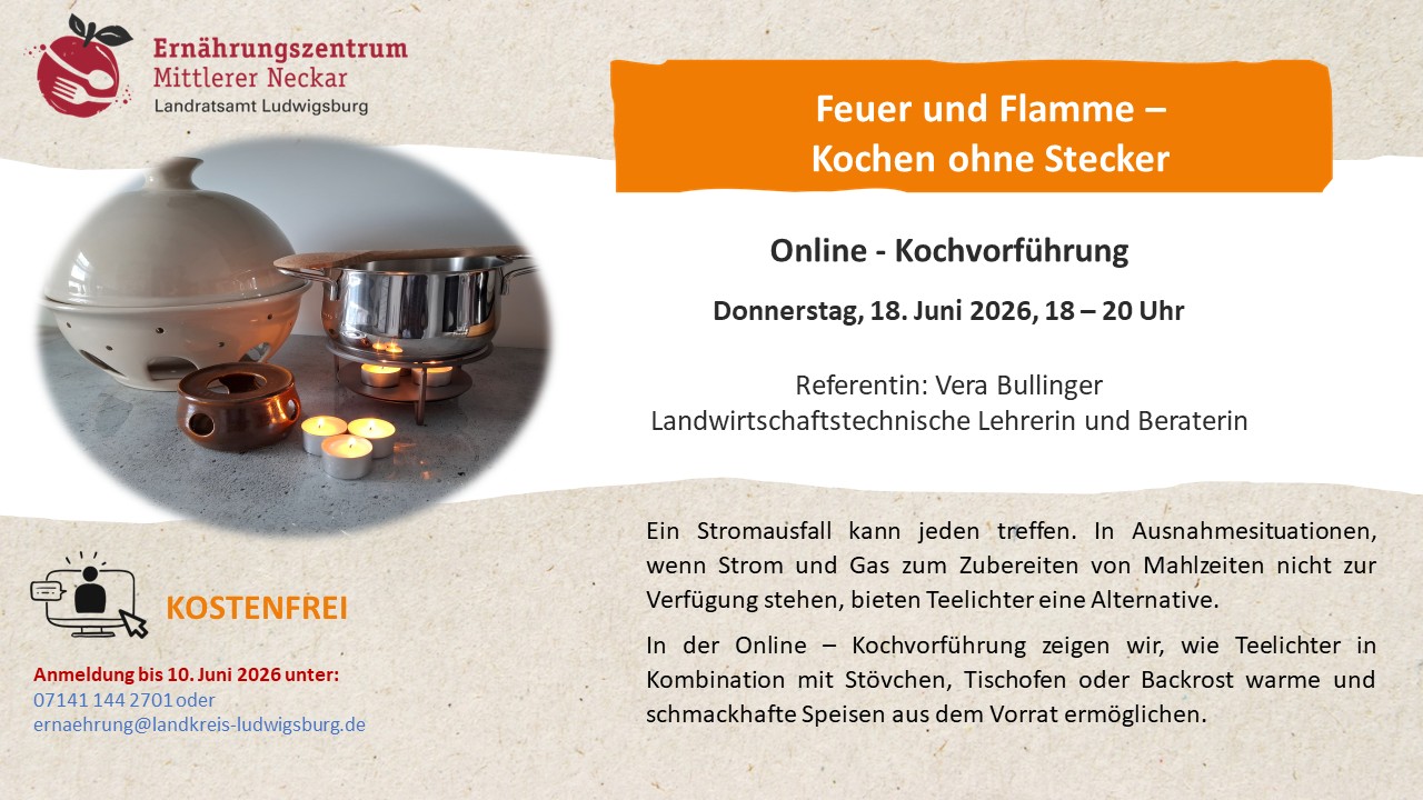 Online-Kochvorführung